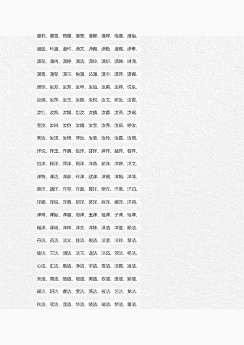 属水的女孩名字有哪些字 女孩属水的字大全集