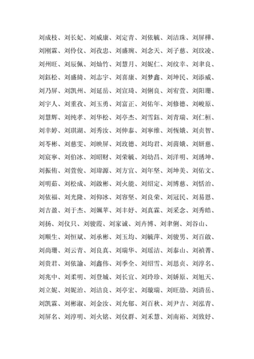 宝宝起名字刘字的谐音 刘和李两个一起起名字