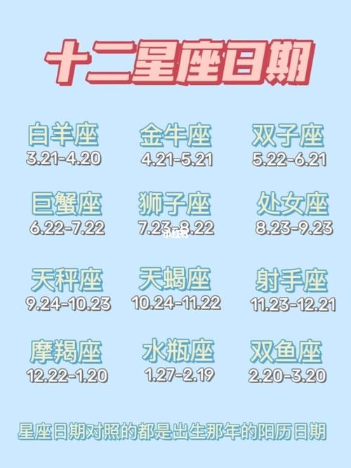 十二星座9月 十二星座8月份表