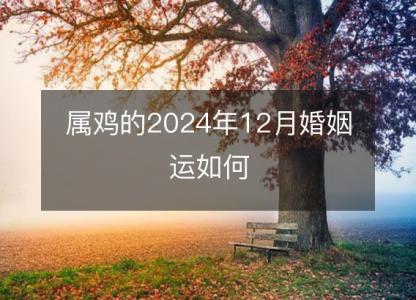 属鸡的2024年12月婚姻运如何