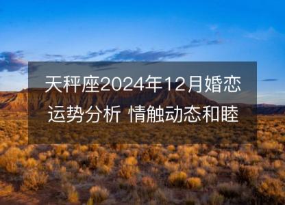 天秤座2024年12月婚恋运势分析 情触动态和睦秘诀